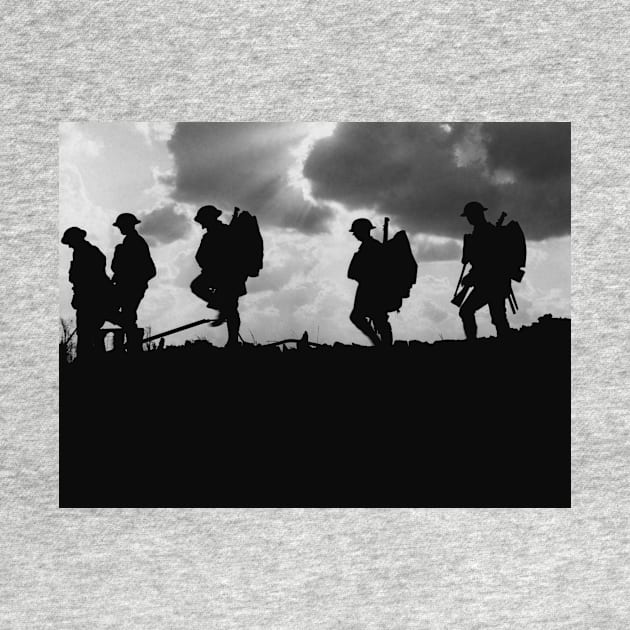 WWI Soldier Silhouettes - Battle of Broodseinde by warishellstore